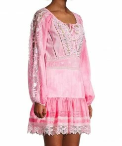 LoveShackFancy Chelie Embroidered Dress NEW IN