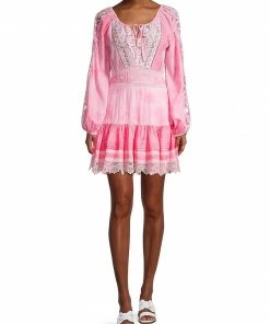 LoveShackFancy Chelie Embroidered Dress NEW IN