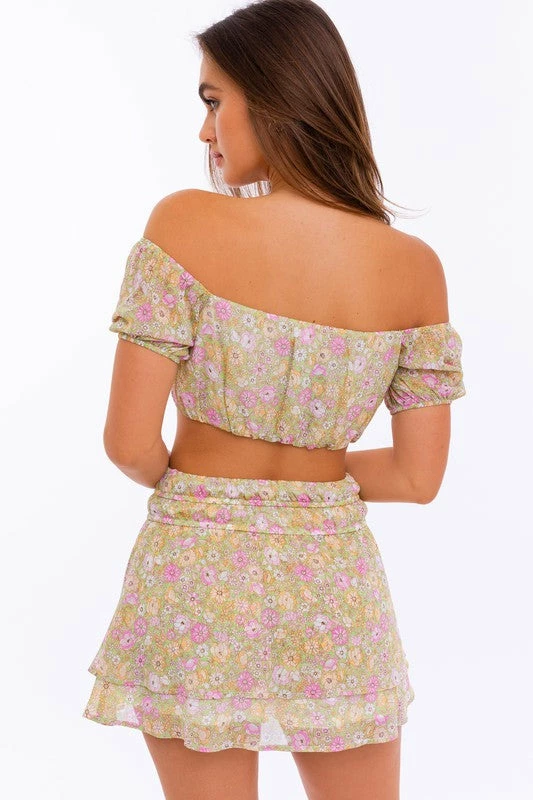 OnFemme By Lindsey's Kloset FLORAL OFF SHOULDER CROP TOP 3 OnFemme By Lindsey's Kloset FLORAL OFF SHOULDER CROP TOP