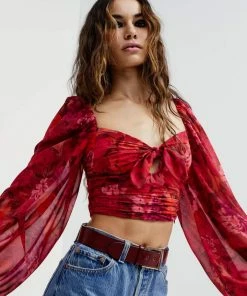 For Love And Lemons Trisha Crop Top