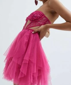 For Love And Lemons NEW IN ROSARIO MINI DRESS