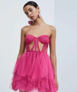 For Love And Lemons NEW IN ROSARIO MINI DRESS