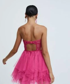 For Love And Lemons NEW IN ROSARIO MINI DRESS