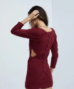 For Love And Lemons KEKE CUT-OUT SWEATER DRESS NEW IN