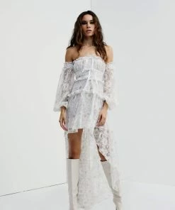 For Love And Lemons Lupita Hi-Low Dress
