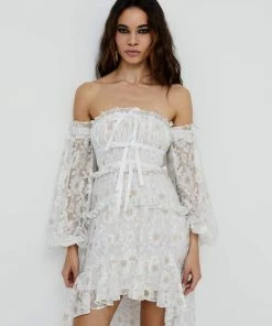 For Love And Lemons Lupita Hi-Low Dress
