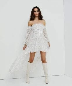 For Love And Lemons Lupita Hi-Low Dress