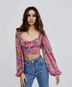 For Love And Lemons Trisha Crop Top
