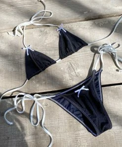 Frankie's Bikinis NEW IN Phillipa Shine String Bikini Top