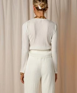 Pepper Mayo NEW IN Barcelona Nights Tie Top - Ivory