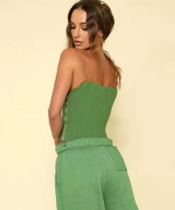 Army Green Boys Lie Corset NEW IN