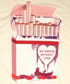 Boys Lie PINK NO SMOKE WITHOUT FIRE BOYFRIEND TEE
