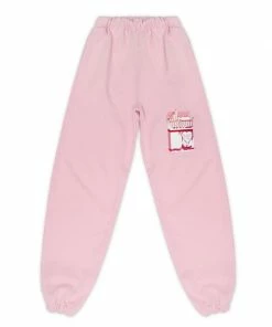 Boys Lie NEW IN PINK NO SMOKE WITHOUT FIRE SWEATPANTS