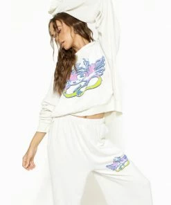 Boys Lie NEW IN CREAM PUFF TERRY HOODIE