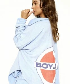 Boys Lie NEW IN Baby Blue Inside Out Pamela Top