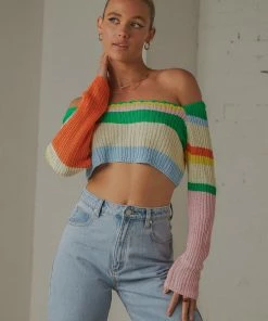 Pepper Mayo NEW IN Copacabana Crochet Top - Rainbow