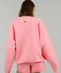 The Mayfair Group YOUR EMOTIONS ARE VALID Pink Sweatshorts NEW IN