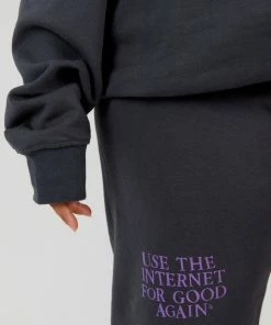 The Mayfair Group NEW IN Use The Internet Ash Sweatpants