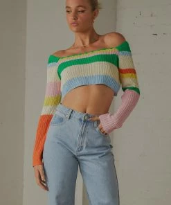 Pepper Mayo NEW IN Copacabana Crochet Top - Rainbow