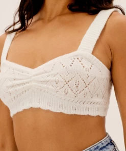 For Love And Lemons NEW IN Blanca Crochet Bra Top