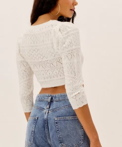 For Love And Lemons NEW IN Blanca Crochet Cardigan