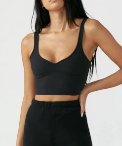 Joah Brown Contour Crop Tank NEW IN