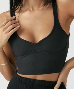Joah Brown Contour Crop Tank NEW IN