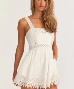 LoveShackFancy NEW IN Tariah Mini Pinafore