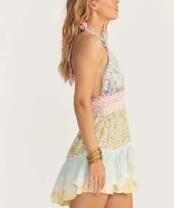 LoveShackFancy NEW IN Cambria Halter Mini Dress 8 LoveShackFancy NEW IN Cambria Halter Mini Dress