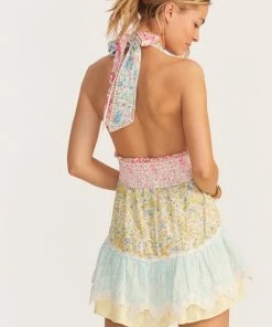 LoveShackFancy NEW IN Cambria Halter Mini Dress 11 LoveShackFancy NEW IN Cambria Halter Mini Dress