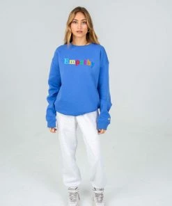 The Mayfair Group EMPATHY ALWAYS Royal Blue Crewneck
