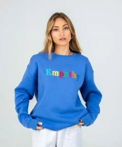 The Mayfair Group EMPATHY ALWAYS Royal Blue Crewneck