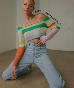 Pepper Mayo NEW IN Copacabana Crochet Top - Rainbow