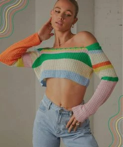 Pepper Mayo NEW IN Copacabana Crochet Top - Rainbow