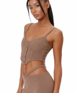 The Kript ELEMENTAL BASIK CORSET - BROWN 6 The Kript ELEMENTAL BASIK CORSET - BROWN
