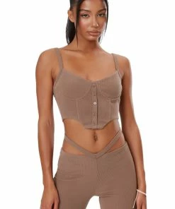 The Kript ELEMENTAL BASIK CORSET - BROWN