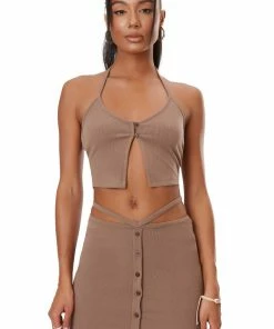 The Kript ELEMENTAL BASIK SKIRT - BROWN