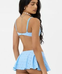 Frankie's Bikinis Bond Eyelet Bralette Bikini Top