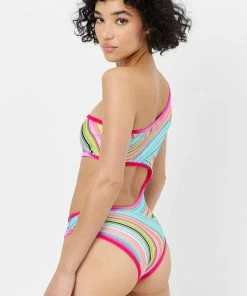 Frankie's Bikinis Cash Shine One Piece Swimsuit