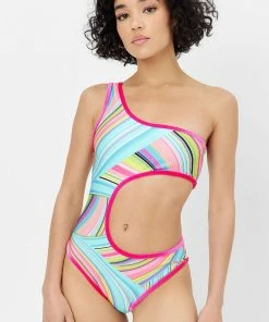 Frankie's Bikinis Cash Shine One Piece Swimsuit