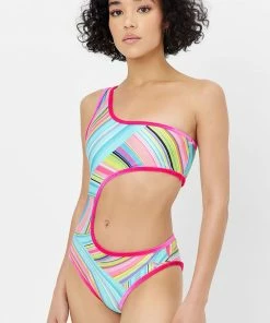 Frankie's Bikinis Cash Shine One Piece Swimsuit