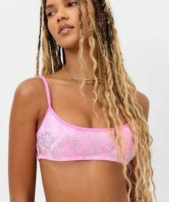 Frankie's Bikinis NEW IN Dallas Terry Bralette Bikini Top