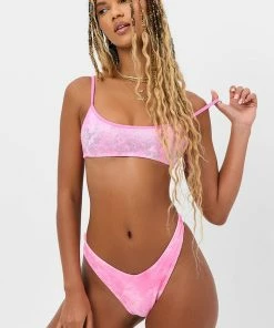 Frankie's Bikinis NEW IN Dallas Terry Bralette Bikini Top