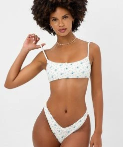 Frankie's Bikinis Dallas Waffle Bralette Bikini Top NEW IN