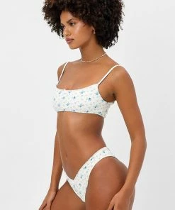Frankie's Bikinis Dallas Waffle Bralette Bikini Top NEW IN