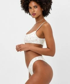 Frankie's Bikinis Enzo Waffle Cheeky Bikini Bottom NEW IN