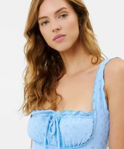 Frankie's Bikinis Fawn Eyelet One Piece Swimsuit NEW IN