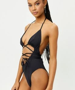 Frankie's Bikinis Gemma Wrap One Piece Swimsuit 7 Frankie's Bikinis Gemma Wrap One Piece Swimsuit