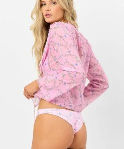 Frankie's Bikinis Molly Lace Up Long Sleeve Shirt