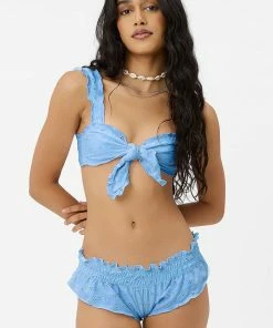 ONFEMME By Lindsey's Kloset Sales 10 Frankie's Bikinis Pippa Eyelet Ruffle Bikini Bottom